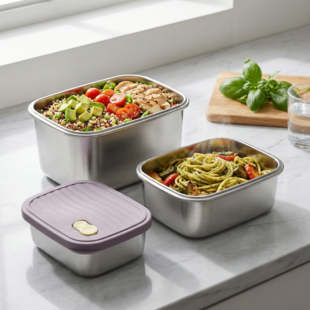 Food Storage Refrigerator - Large Capacity Food Storage Container 304