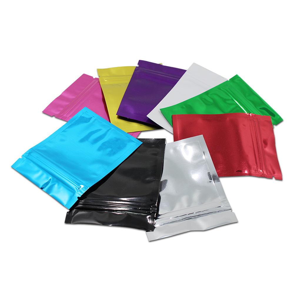 Food Storage Bags Zip Lock Pouch - Retail 100Pcs/Lot 12 Colored Zip Lock