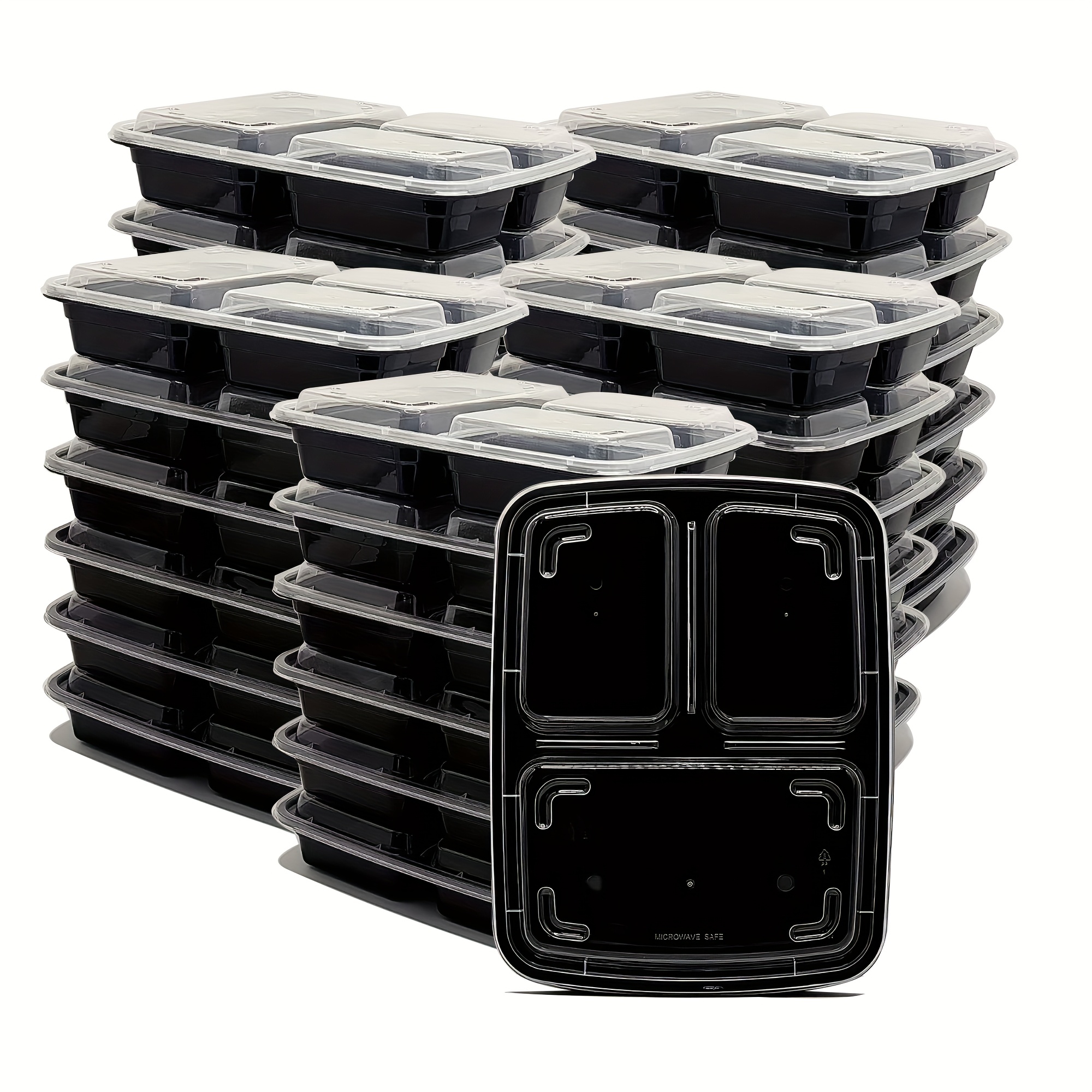 Glass Meal Prep Container - 300pcs Meal Prep Containers 150 Pack,