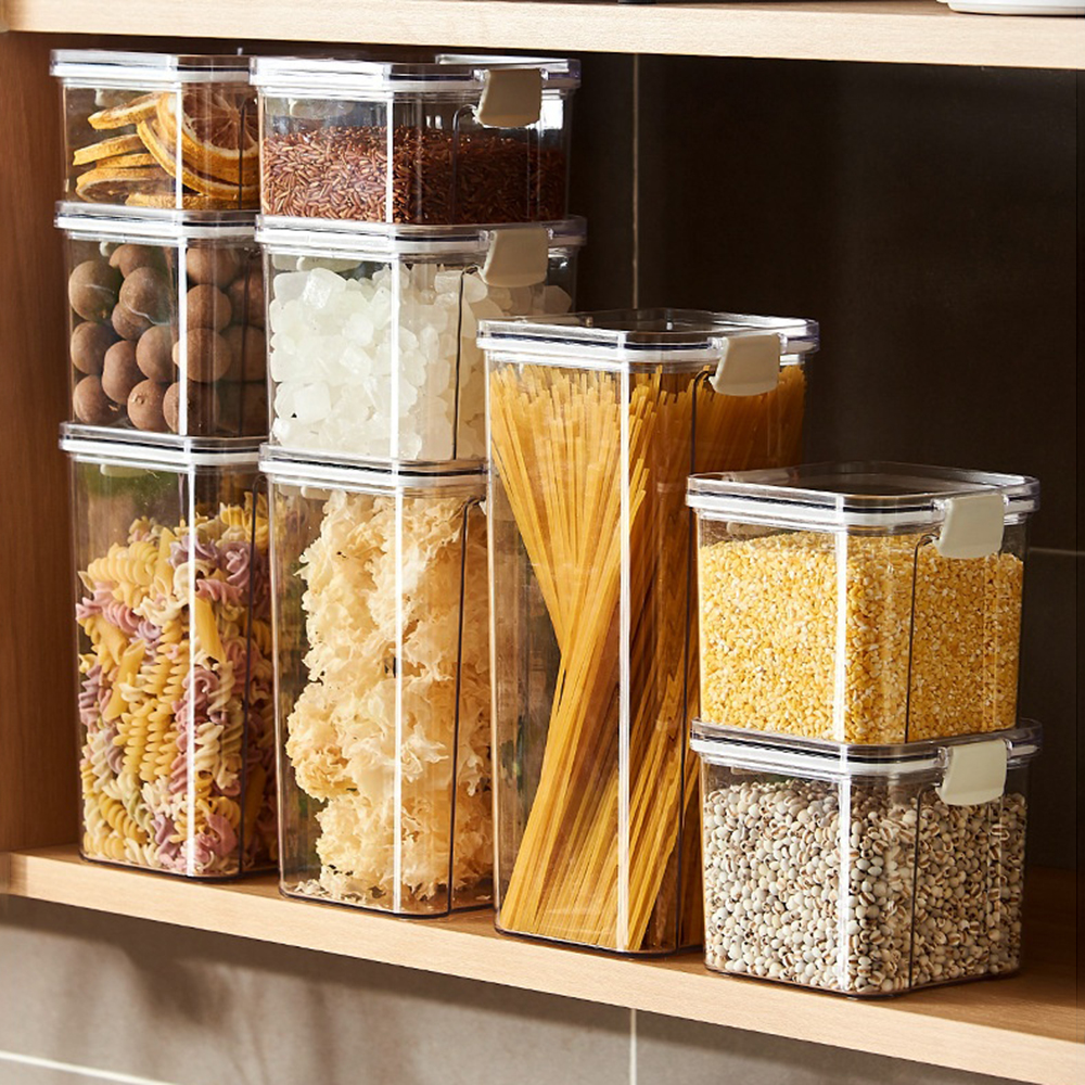 Food Storage Jar Set - Sealed Jars For Kitchen Storage Box