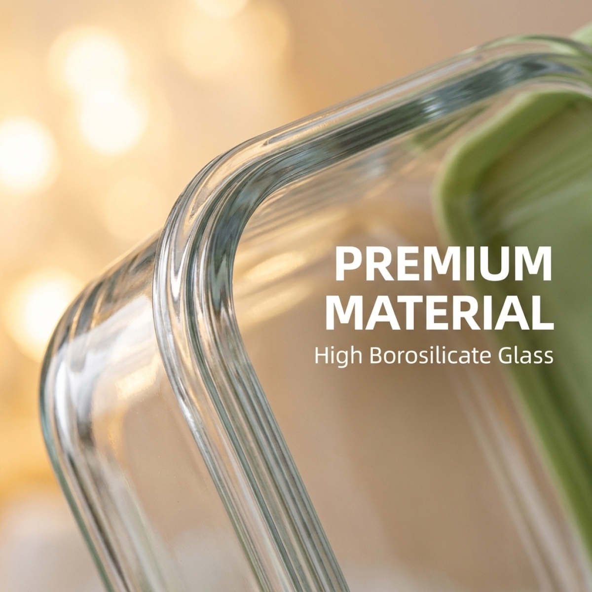 BPA-Free Green Glass Lunch Box - Glass Meal Prep Container のレビューと価格