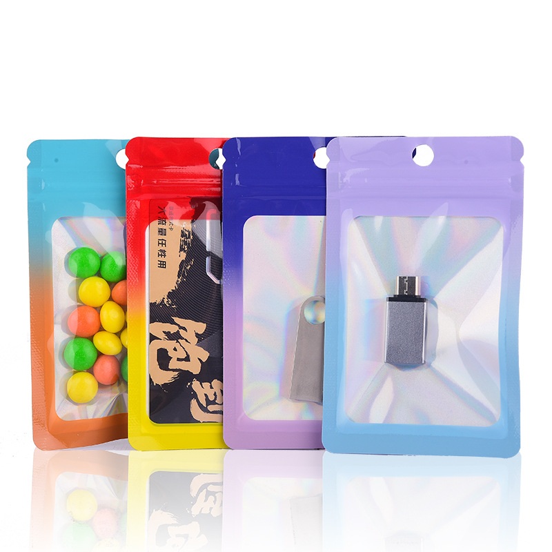1000Pcs Laser Color Gradient Z - Food Storage Bags Zip Lock Pouch のレビューと価格