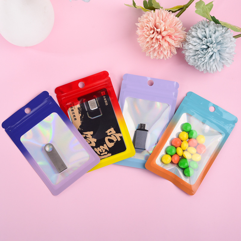 1000Pcs Laser Color Gradient Z - Food Storage Bags Zip Lock Pouch のレビューと価格