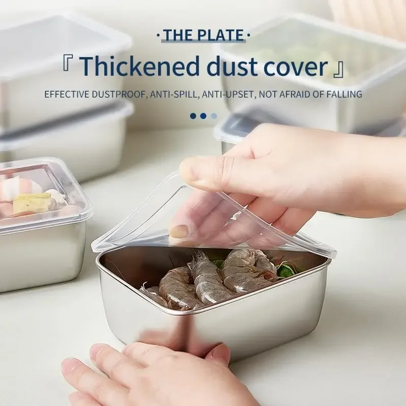 Stainless Steel Food Storage C - Food Storage Boxes With Lids のレビューと価格
