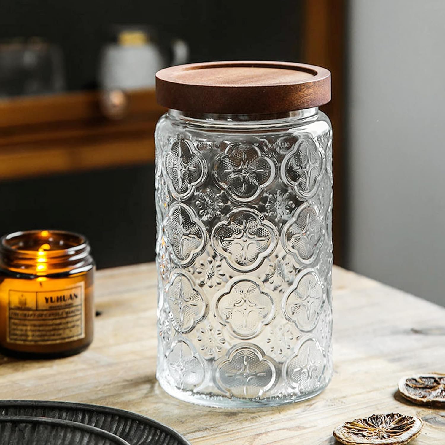 35oz/1000ml Glass Storage Jars - Food Storage Airtight のレビューと価格