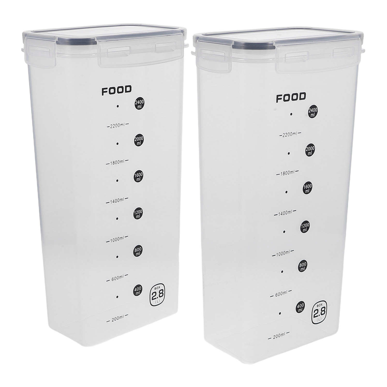 2Pcs Clear Grain Storage Box A - Food Storage Box Plastic のレビューと価格