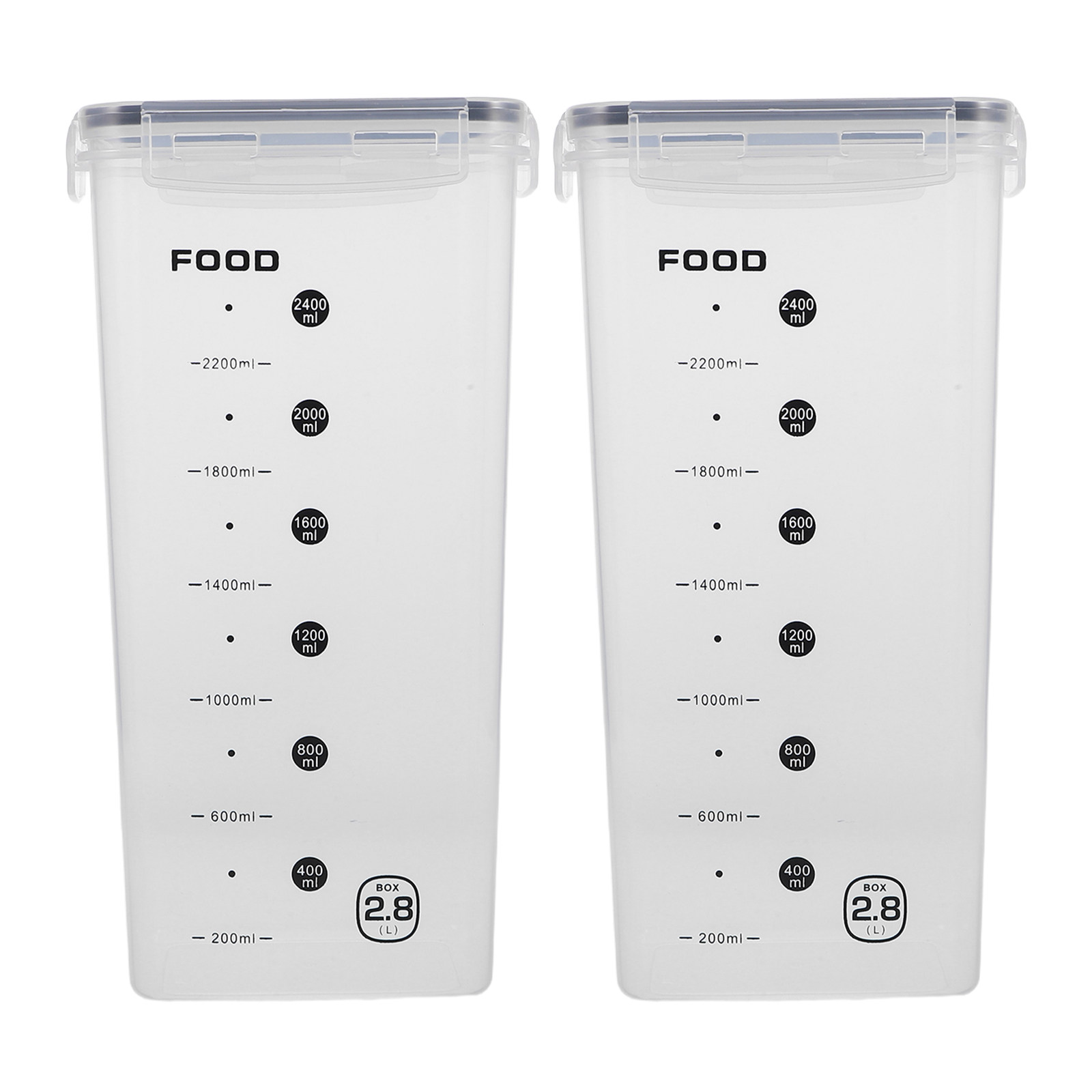 2Pcs Clear Grain Storage Box A - Food Storage Box Plastic のレビューと価格