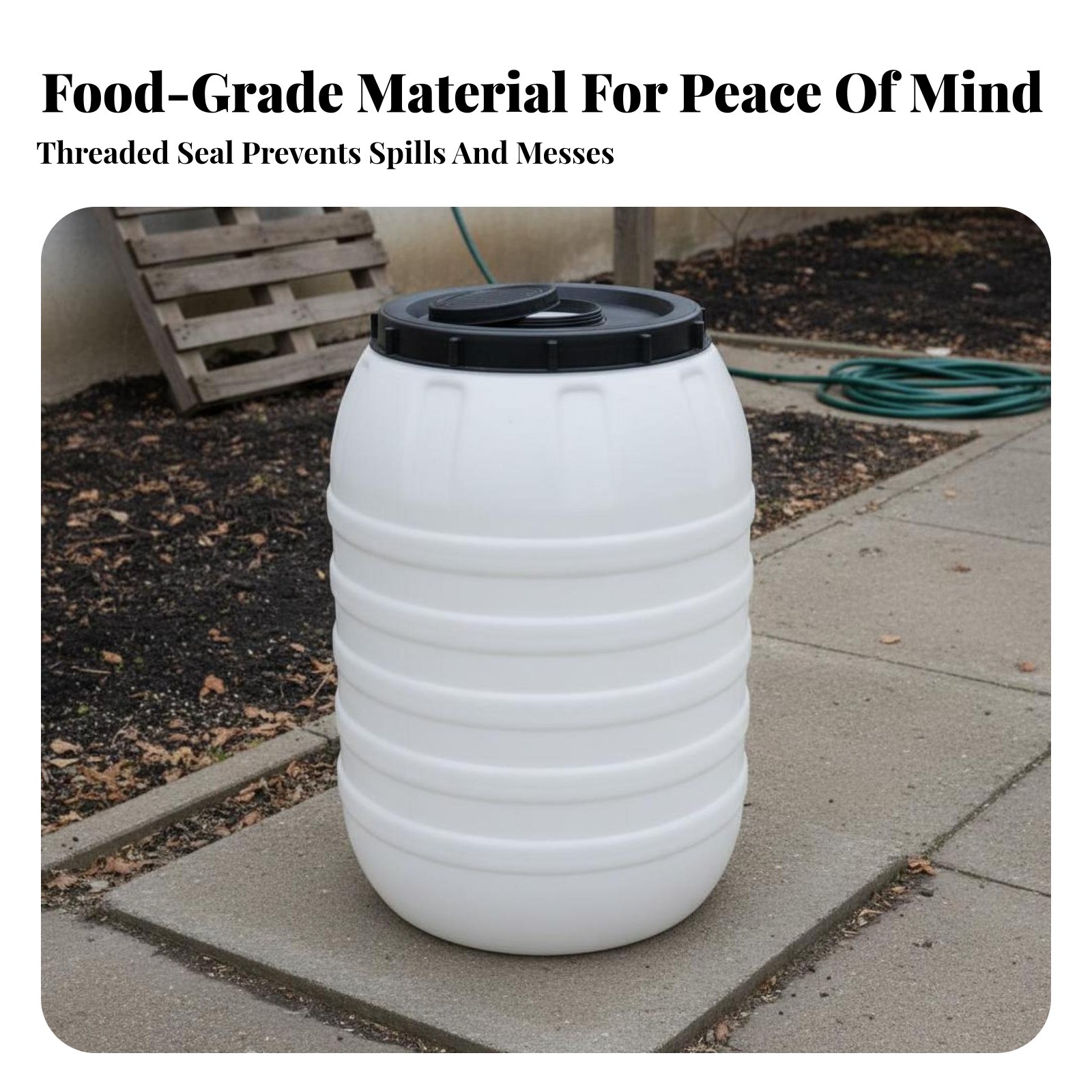 Food Grade Plastic Barrel Airt - Food Storage Airtight のレビューと価格