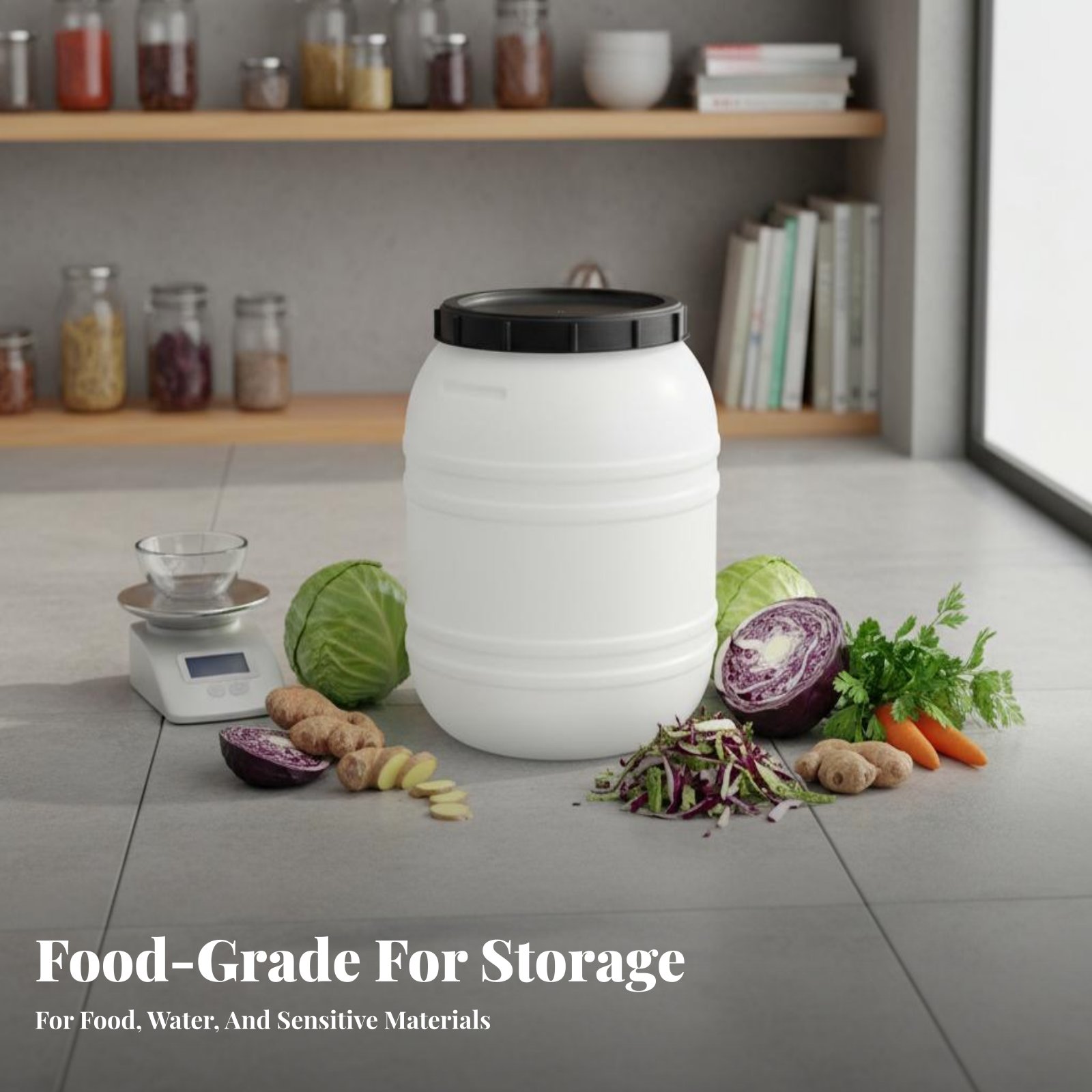 Food Grade Plastic Barrel Airt - Food Storage Airtight のレビューと価格