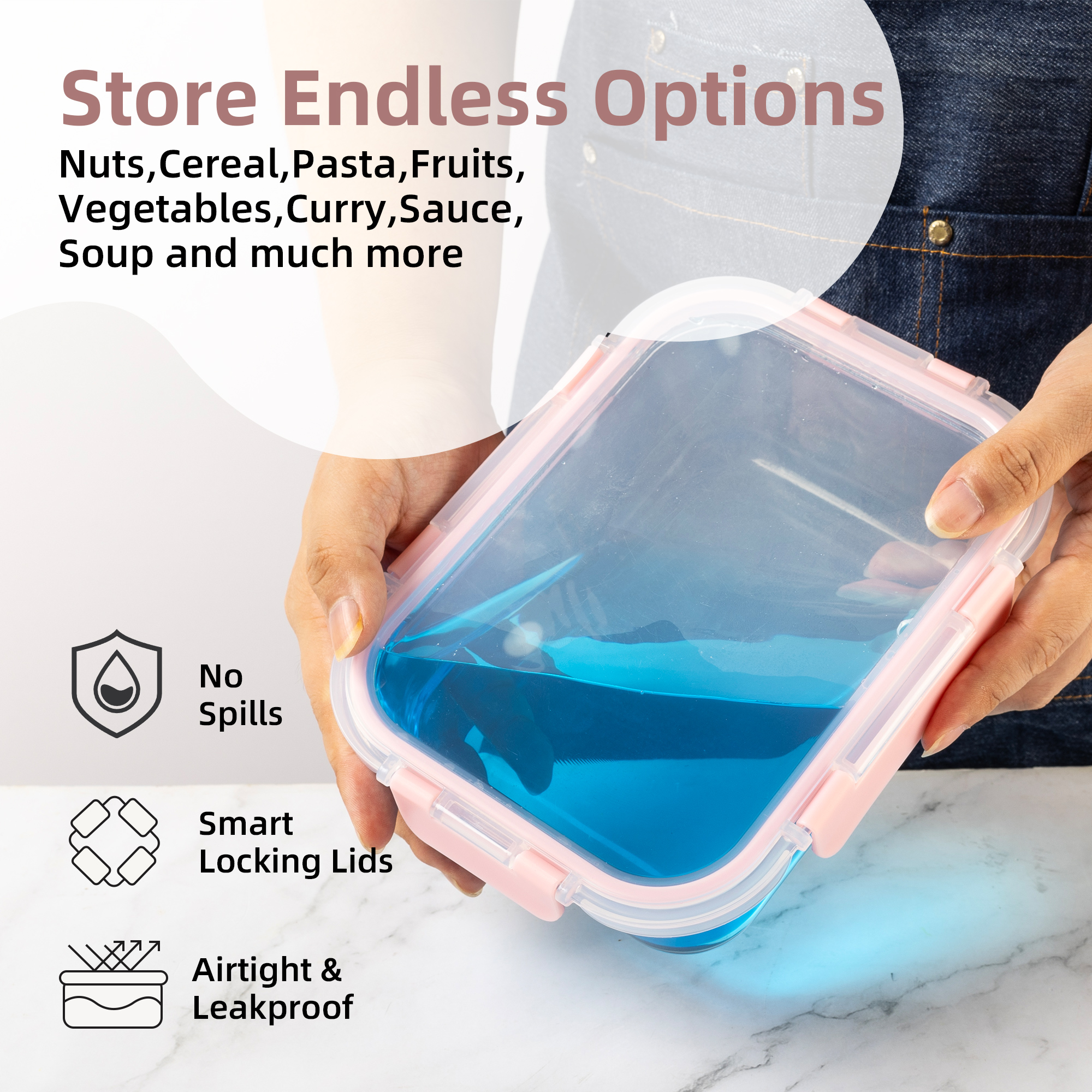 16-Piece Glass Food Storage Co - Glass Meal Prep Container のレビューと価格