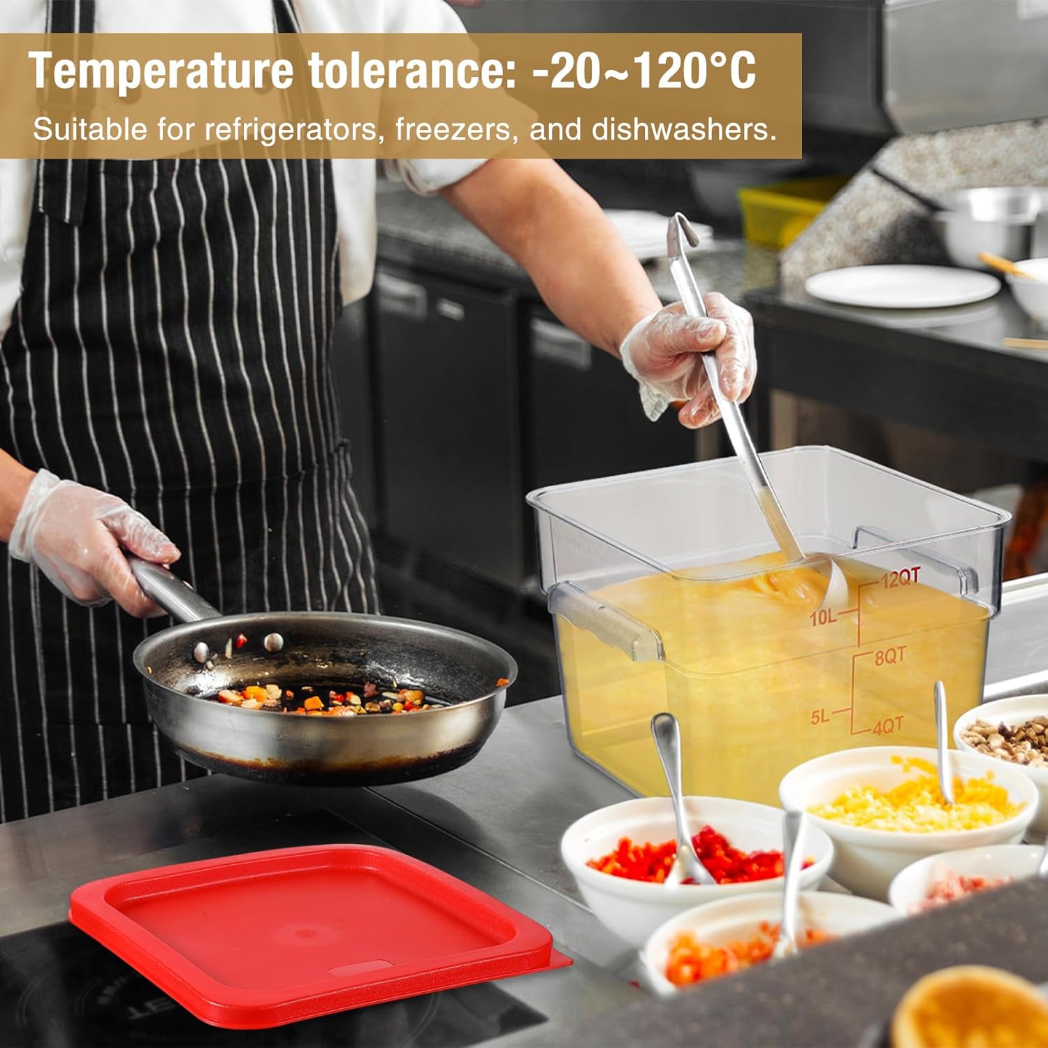 Clear Square Food Storage Cont - Food Storage 12 Qt のレビューと価格