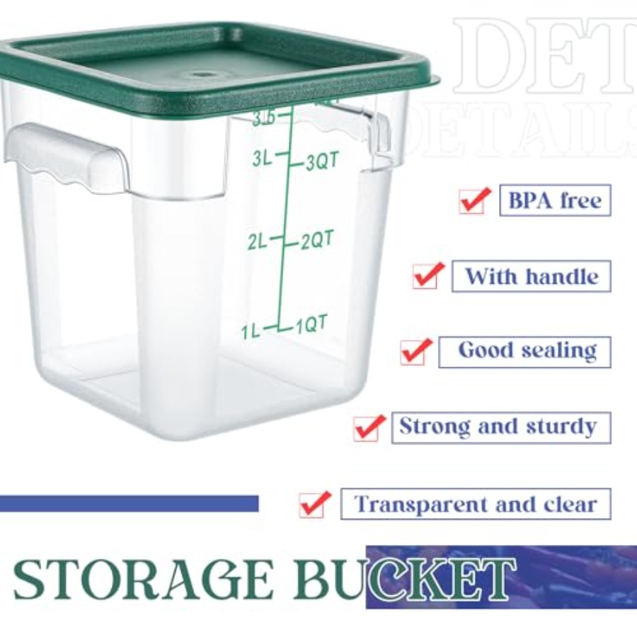 8 Set Square Food Storage Cont - Food Storage 12 Qt のレビューと価格