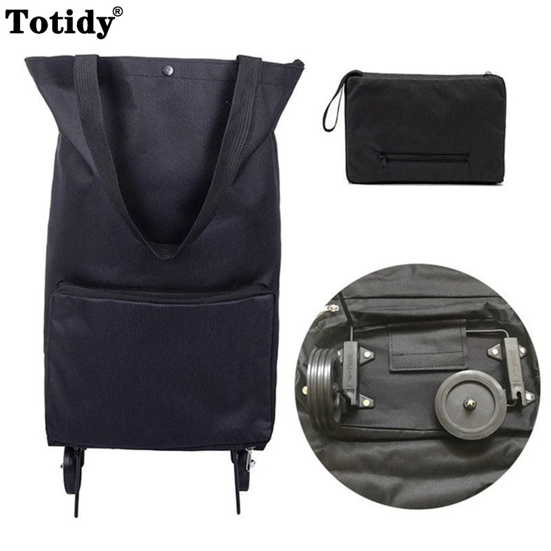 New Folding Shopping Bag On Wh - Food Storage On Wheels のレビューと価格