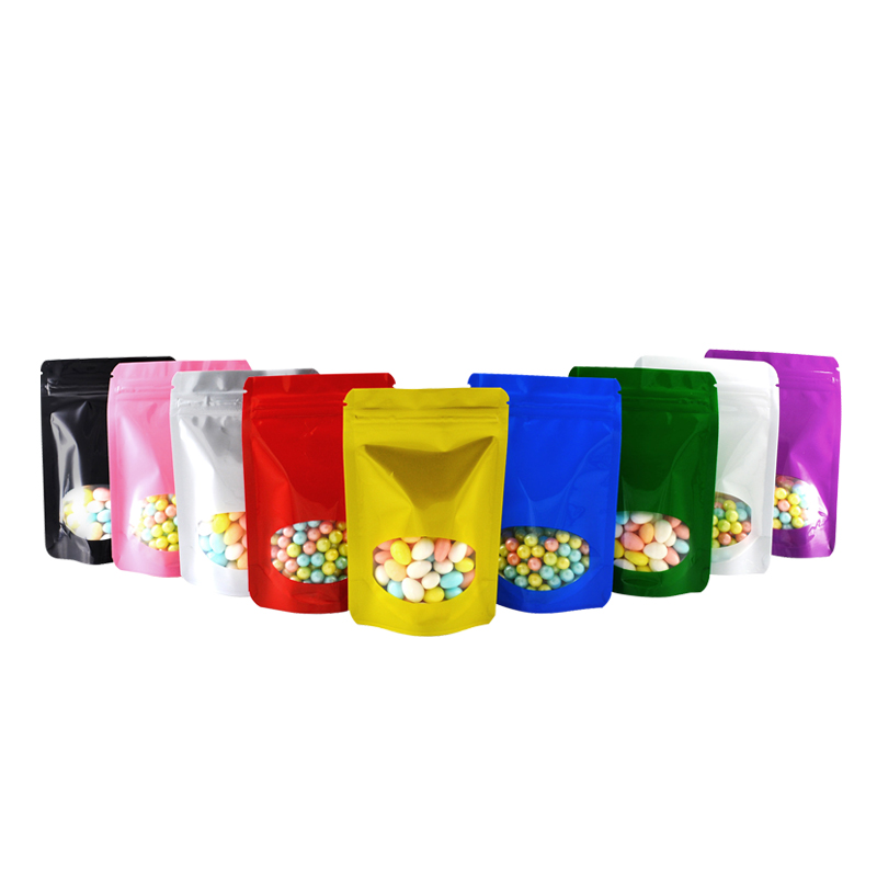 100 Pcs Colored Aluminum Foil  - Food Storage Bags Zip Lock Pouch のレビューと価格