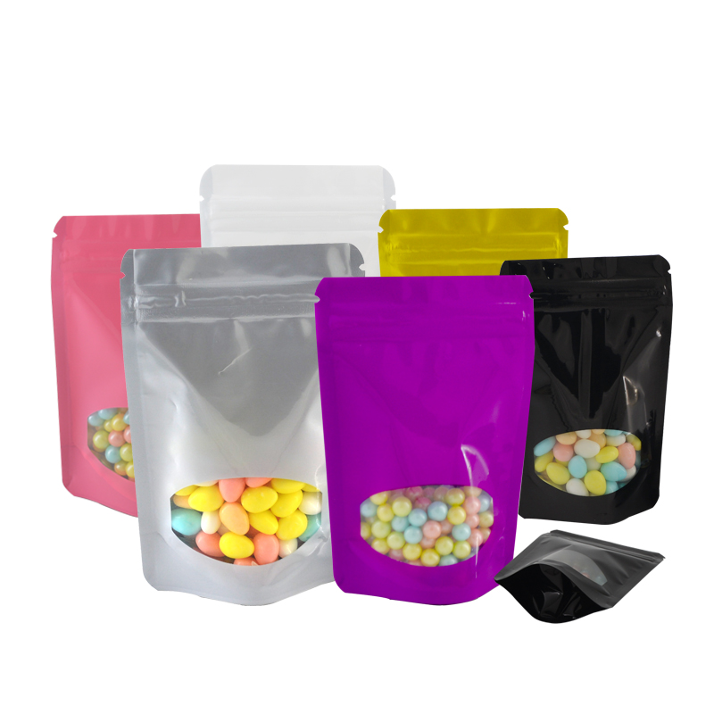 100 Pcs Colored Aluminum Foil  - Food Storage Bags Zip Lock Pouch のレビューと価格