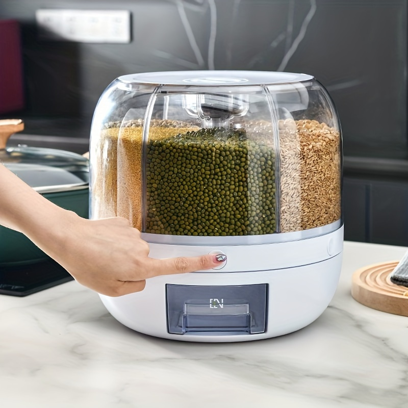 Rotating Grain Storage Contain - Food Storage Dispenser のレビューと価格