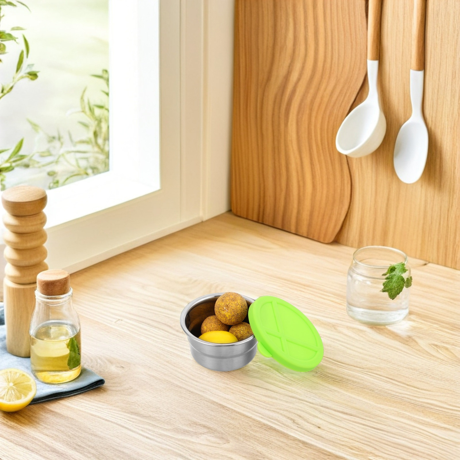 90Ml Stainless Steel Food Cont - Food Storage Boxes With Lids のレビューと価格