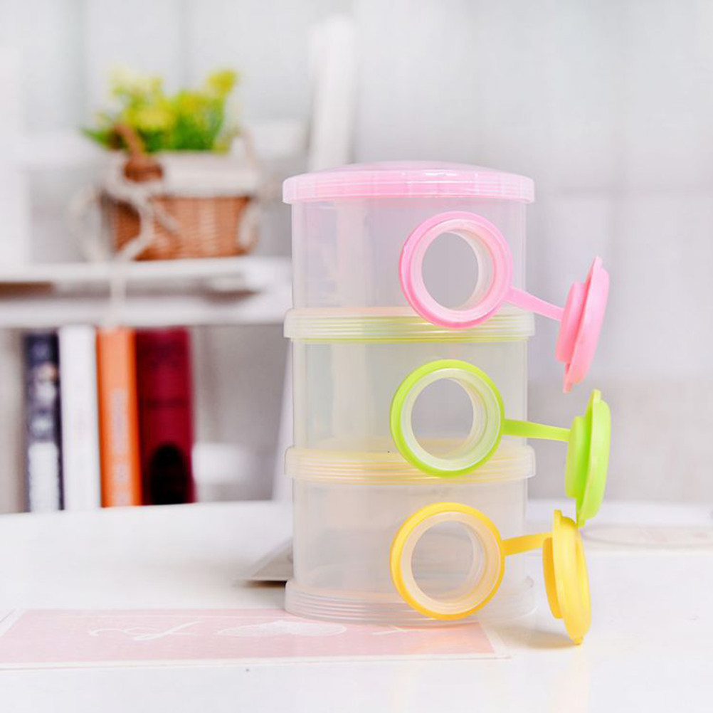 3 Layer Stackable Baby Formula - Food Storage Dispenser のレビューと価格