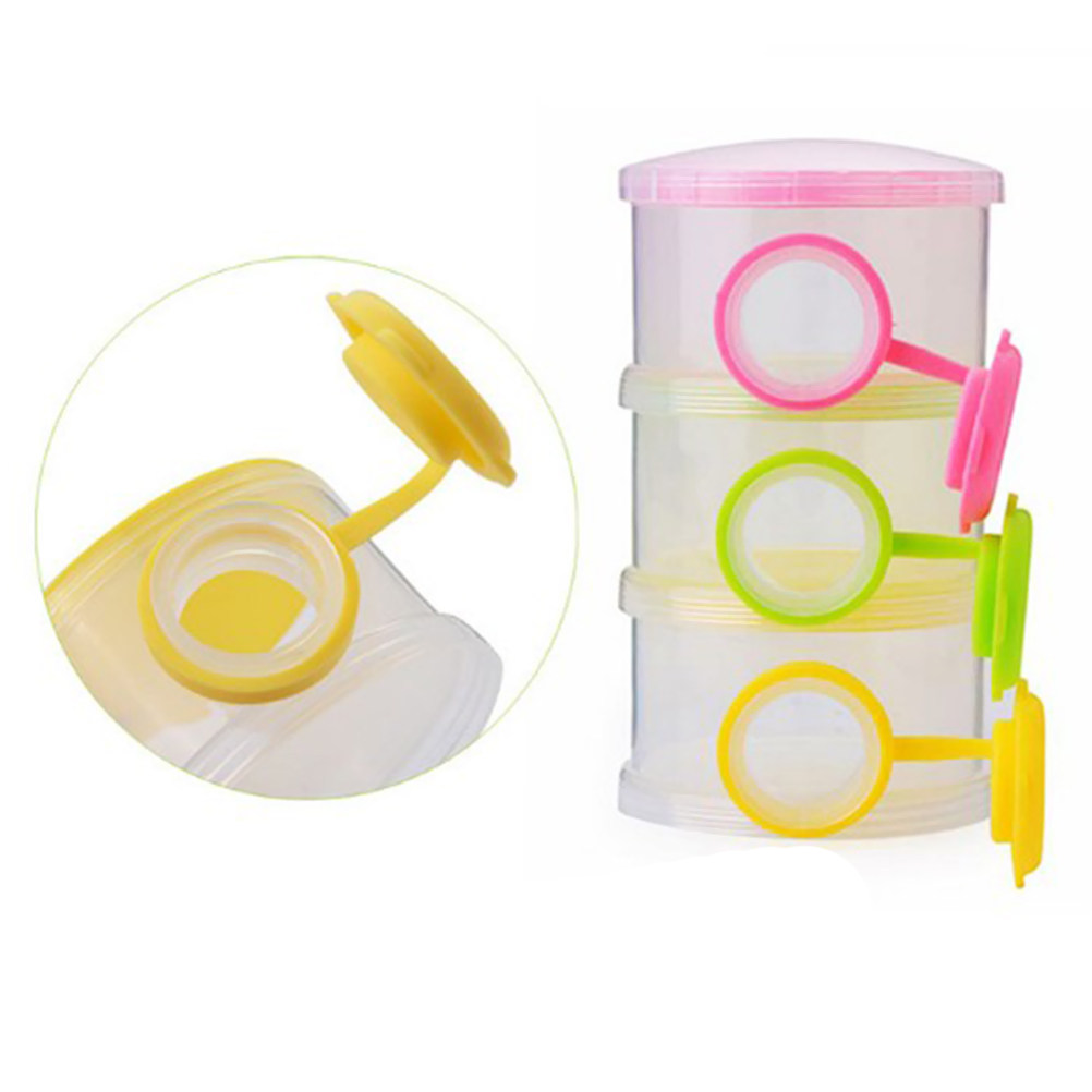 3 Layer Stackable Baby Formula - Food Storage Dispenser のレビューと価格