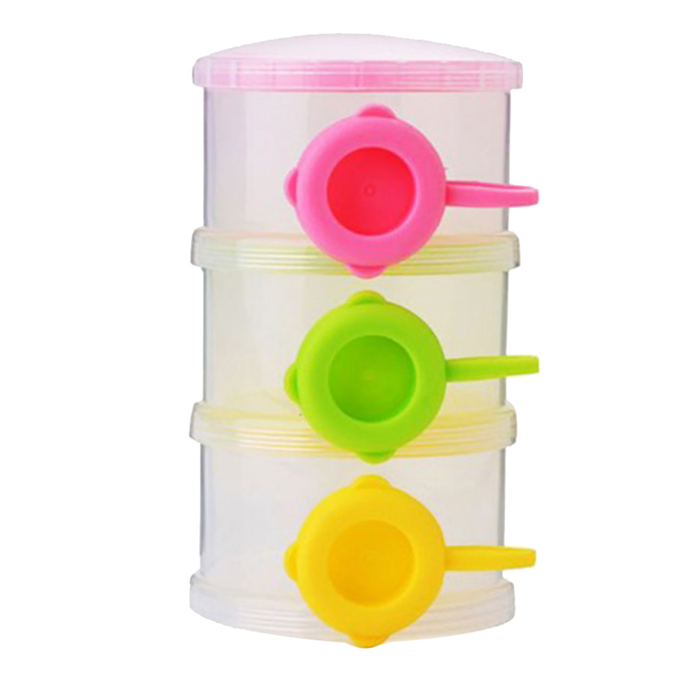 3 Layer Stackable Baby Formula - Food Storage Dispenser のレビューと価格