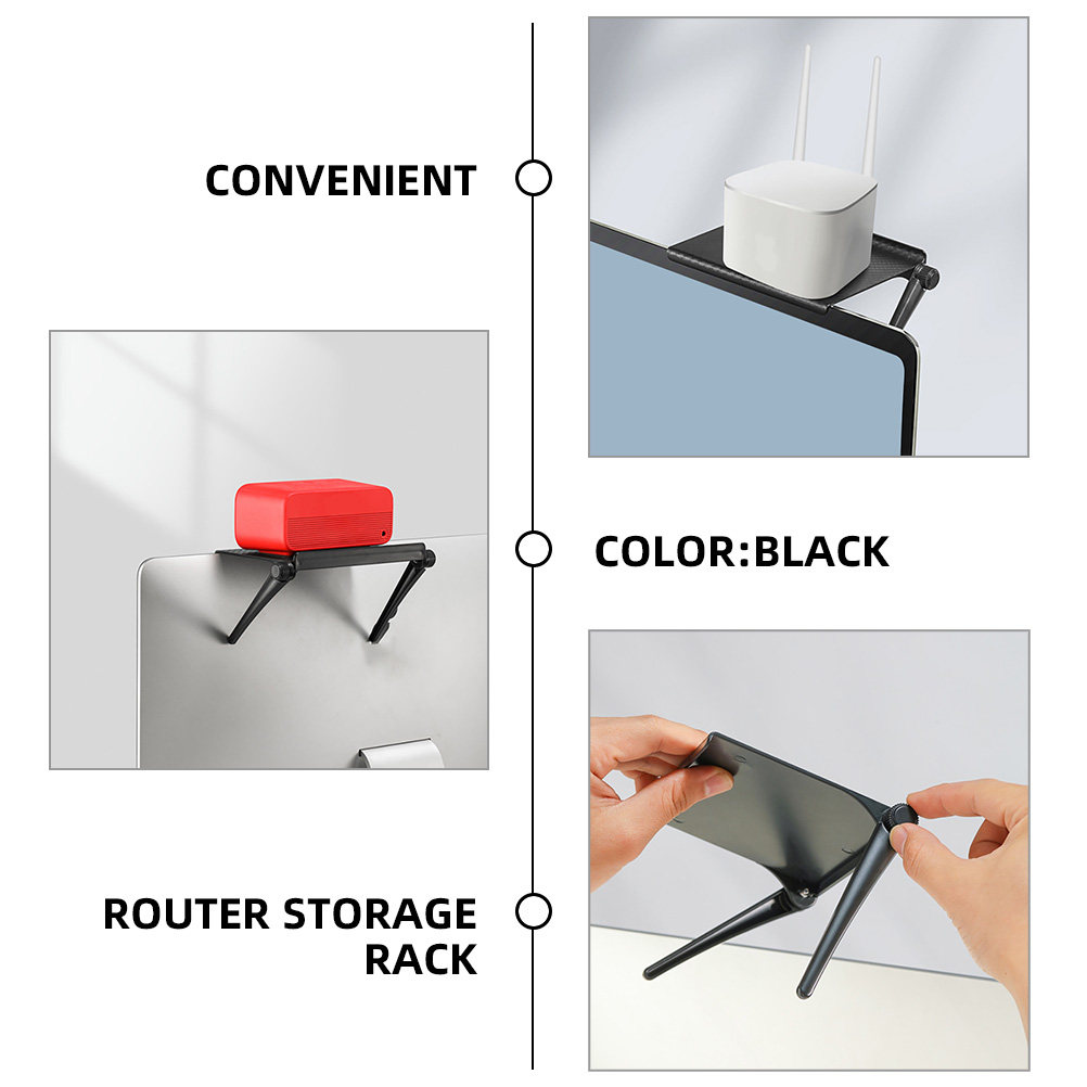 3Pcs Router Storage Rack TV Mo - Food Storage Box Plastic のレビューと価格