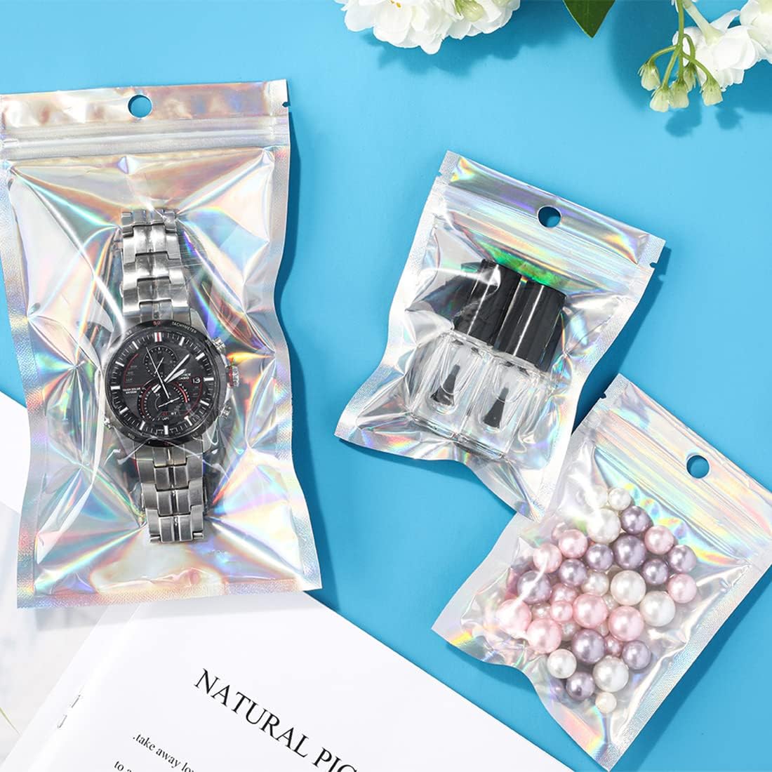 50/10PCS Laser Sealing Bags Pl - Food Storage Bags Zip Lock Pouch のレビューと価格