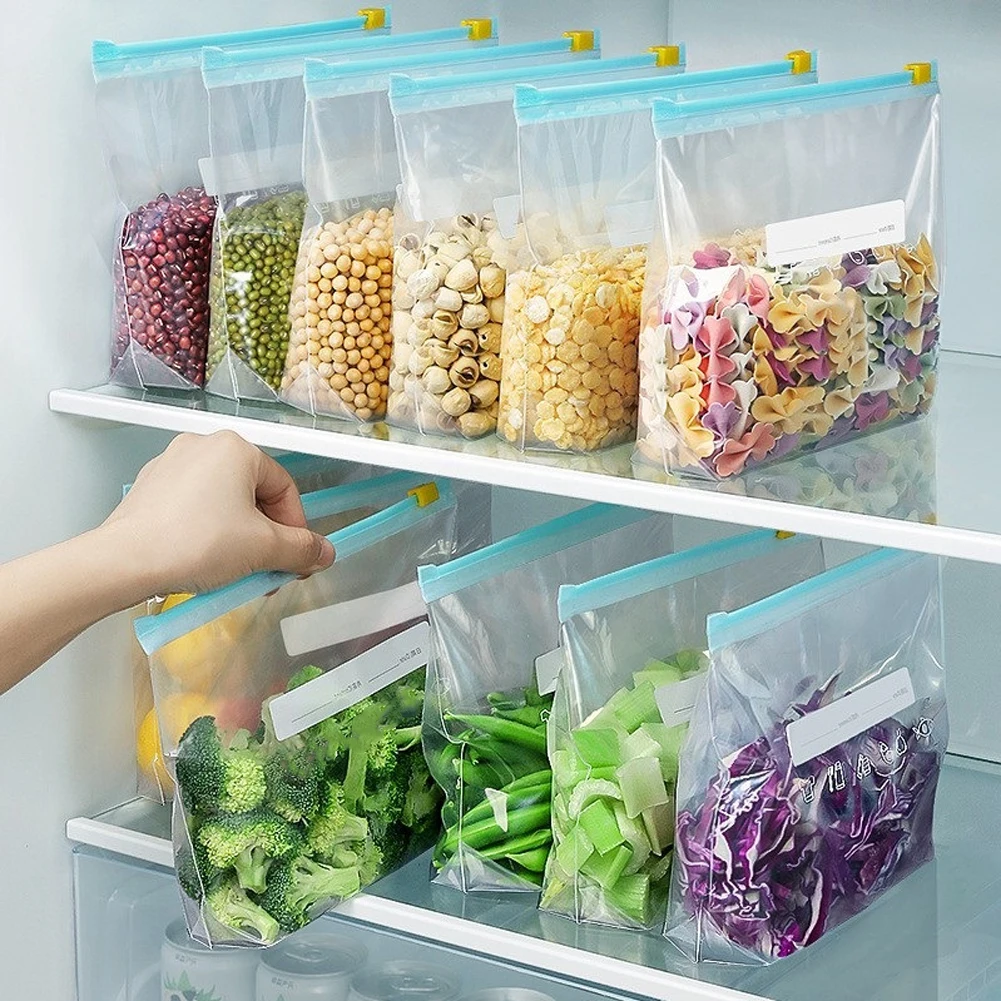 10Pcs Reusable Zipper Bag Stan - Food Storage Bags Zip Lock Pouch のレビューと価格