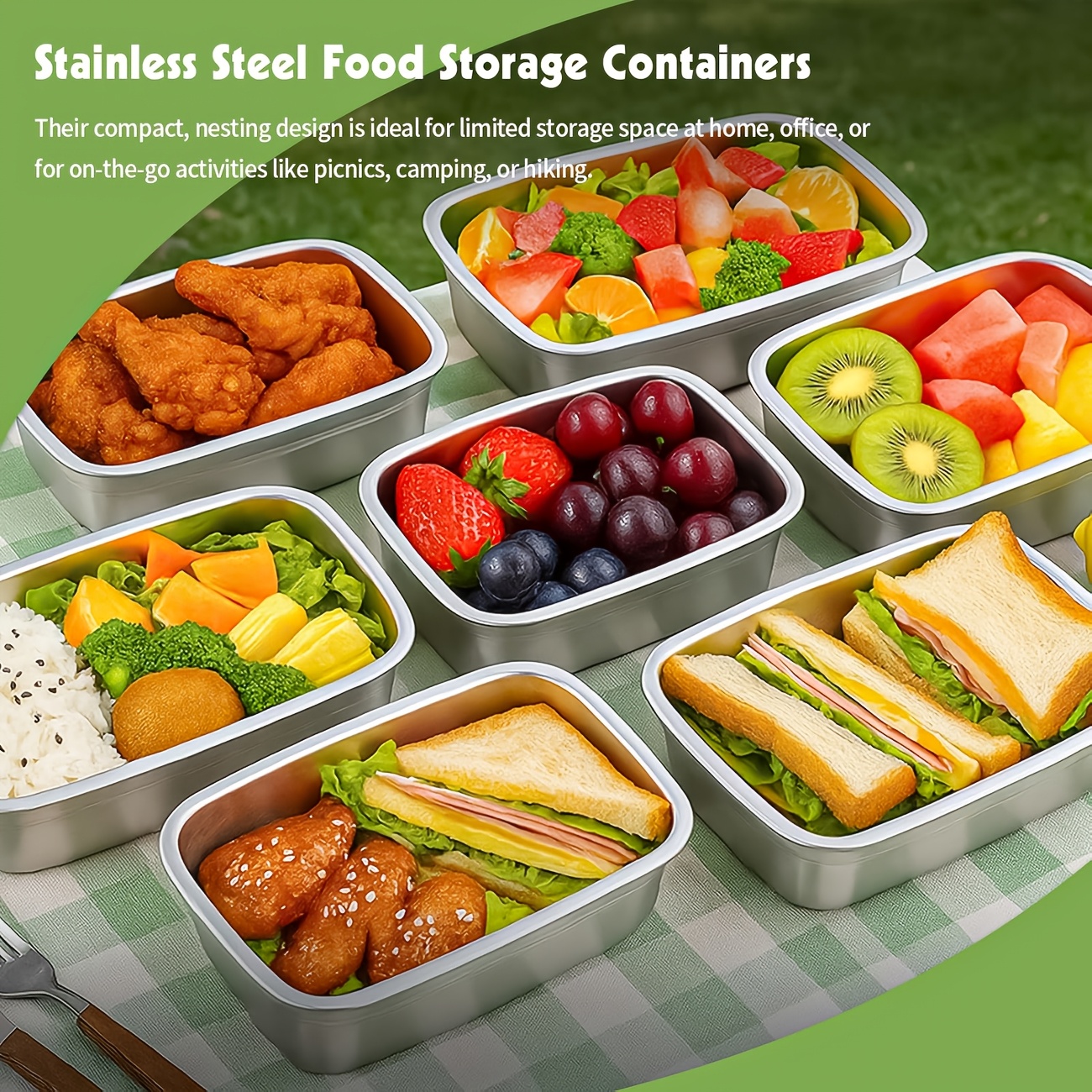 10-Piece Stainless Steel Food  - Food Storage Home のレビューと価格