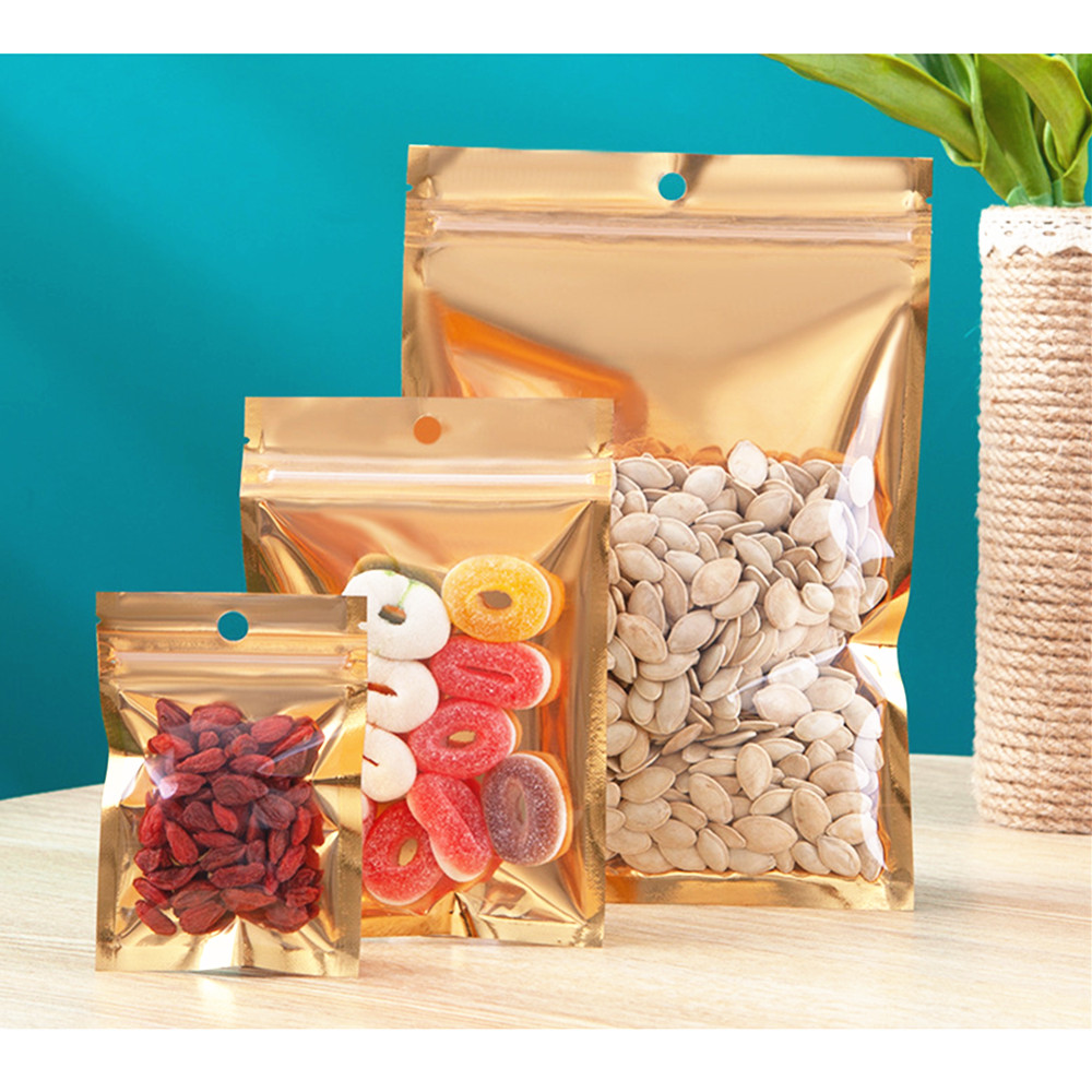 100pcs One Side Transparent Go - Food Storage Bags Zip Lock Pouch のレビューと価格