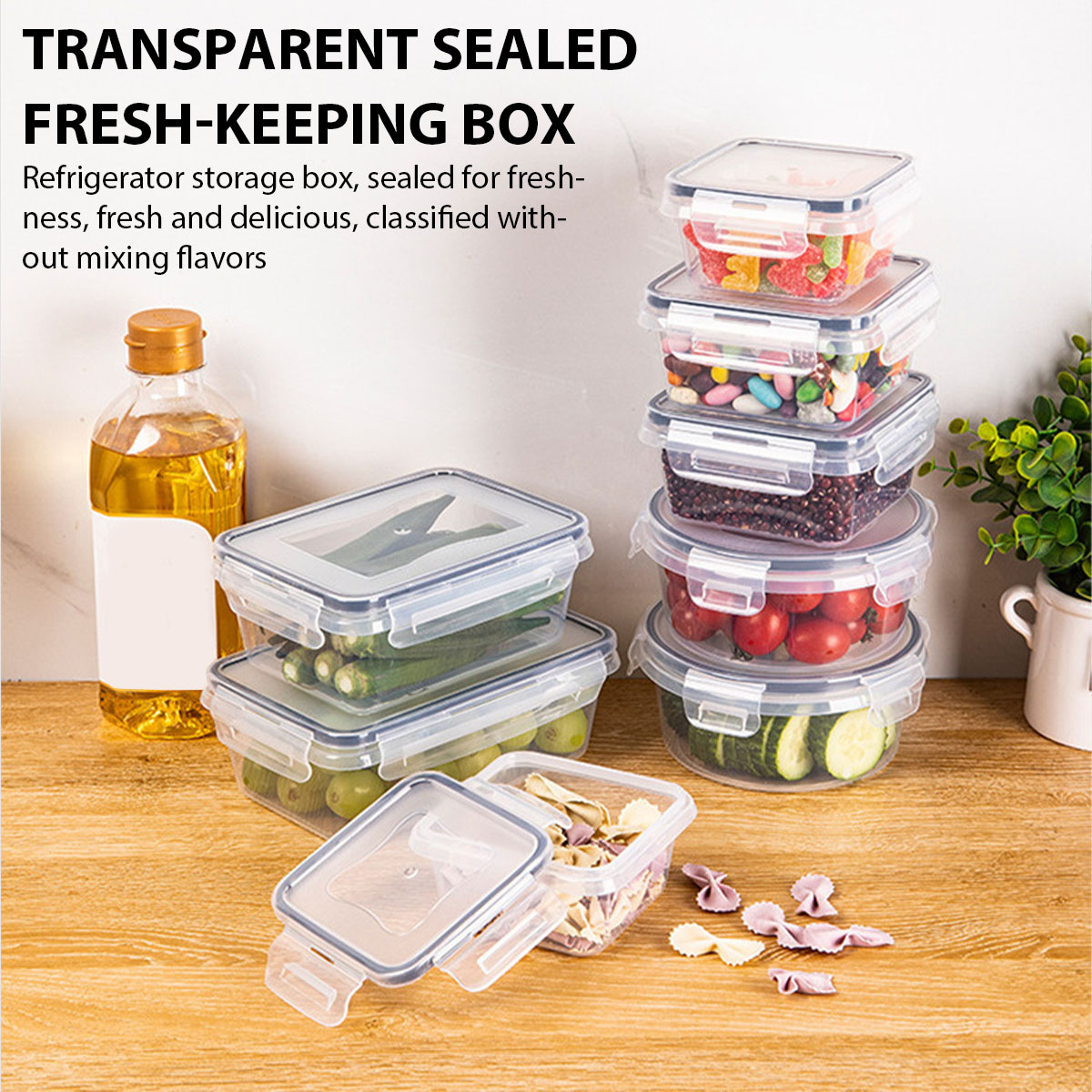 24Pcs/set Food Storage Box Set - Food Storage Box Plastic のレビューと価格