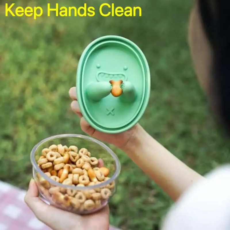 Hands-free snack box, no crumb - Food Storage Silicone のレビューと価格