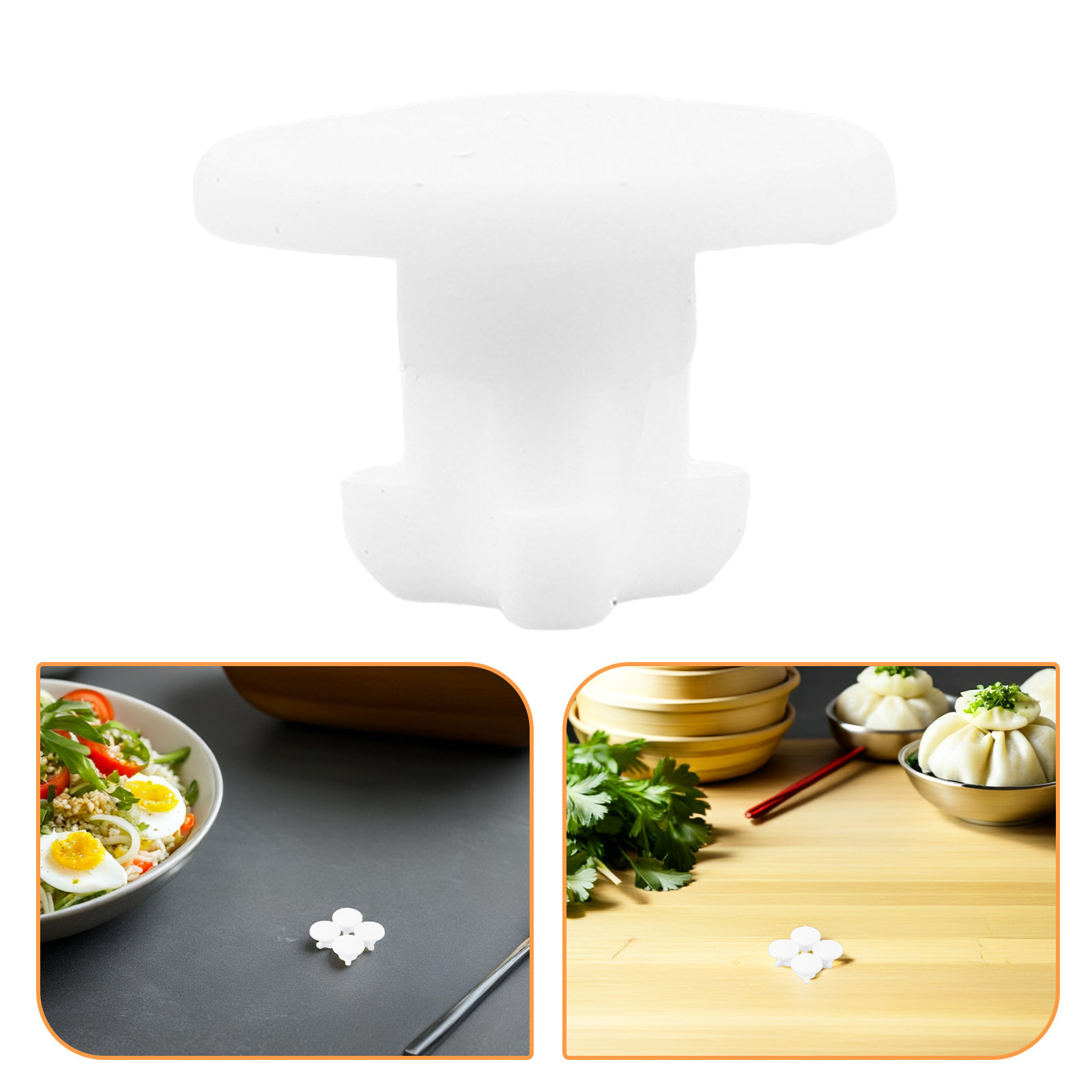 6 Pcs White Reusable Silicone  - Food Storage Silicone のレビューと価格