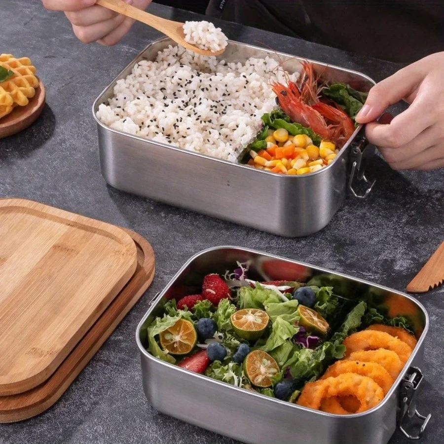 New 304 stainless steel bamboo - Food Storage Boxes With Lids のレビューと価格