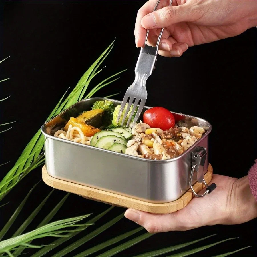New 304 stainless steel bamboo - Food Storage Boxes With Lids のレビューと価格