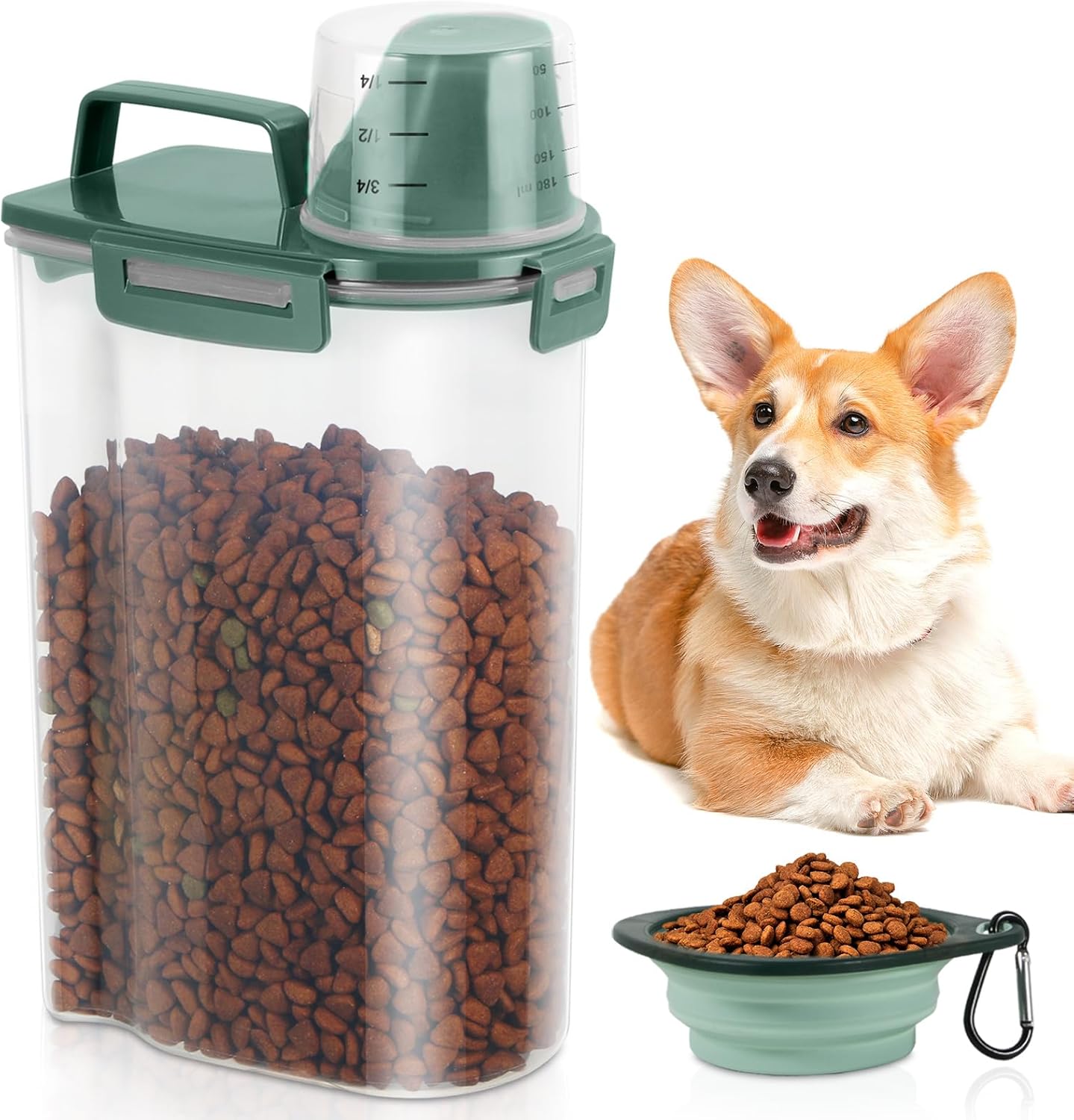 3Lbs Pet Food Storage Containe - Food Storage Dispenser のレビューと価格