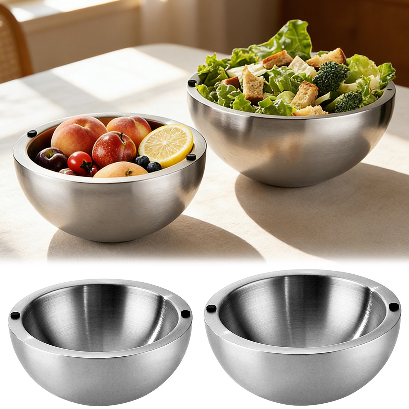 304 Thickened Salad Mixing Bow - Food Storage Meals のレビューと価格