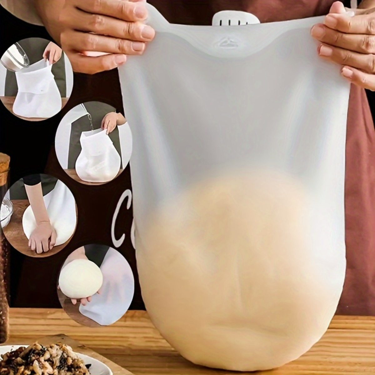 1Pc Reusable Silicone Dough Mi - Food Storage Practices のレビューと価格