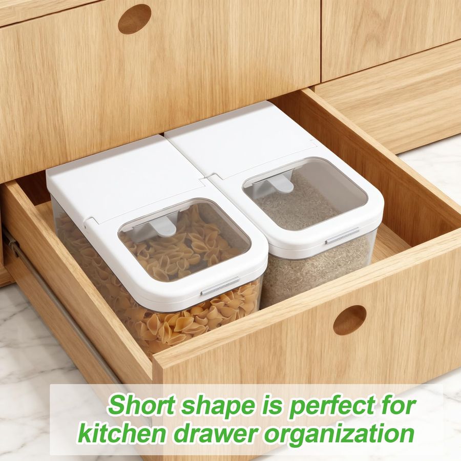 Flour Storage Container 6.5 Qt - Food Storage 12 Qt のレビューと価格