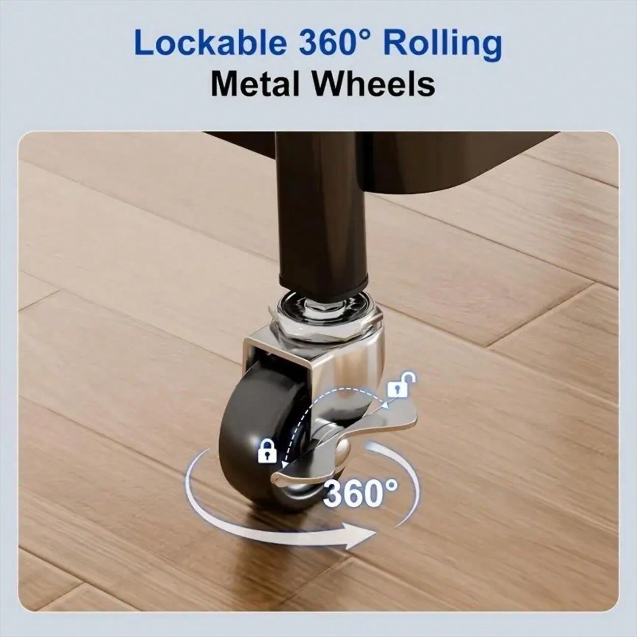 3-Tier Rolling Cart with Table - Food Storage On Wheels のレビューと価格