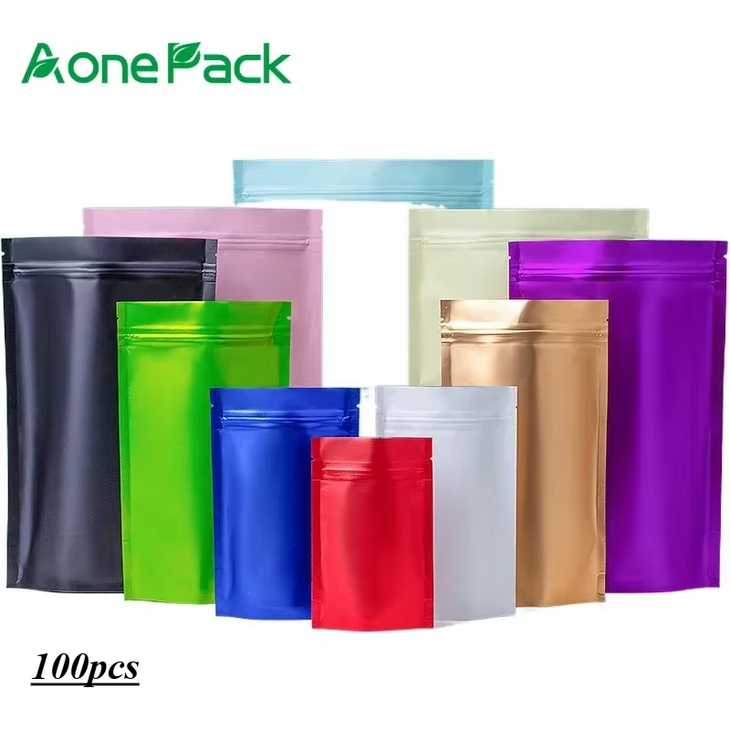 100pcs Custom Matt Finished Se - Food Storage Bags Zip Lock Pouch のレビューと価格
