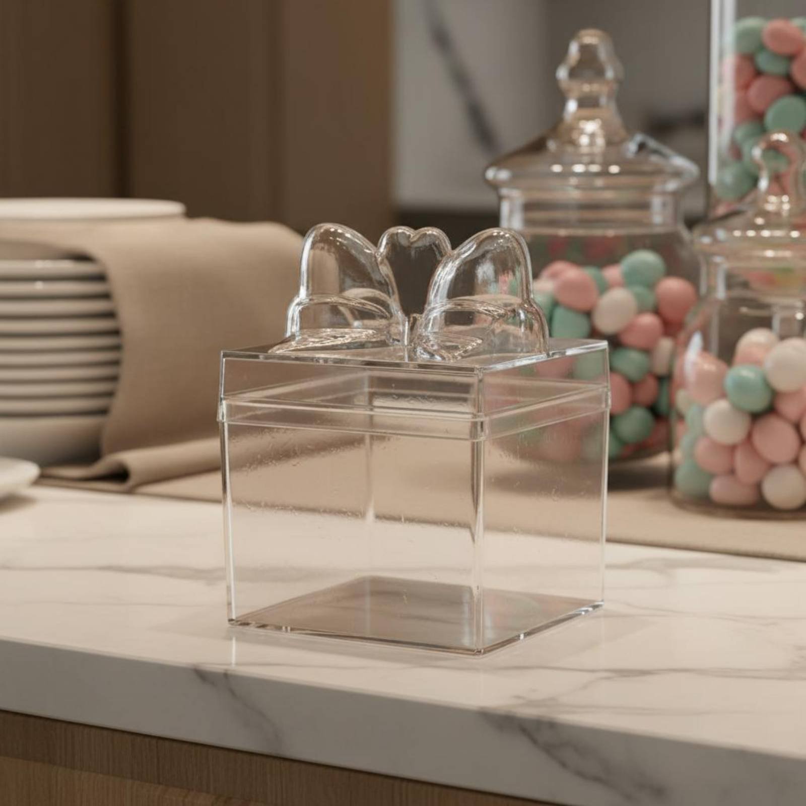 Clear Plastic Candy Box with R - Food Storage Box Plastic のレビューと価格