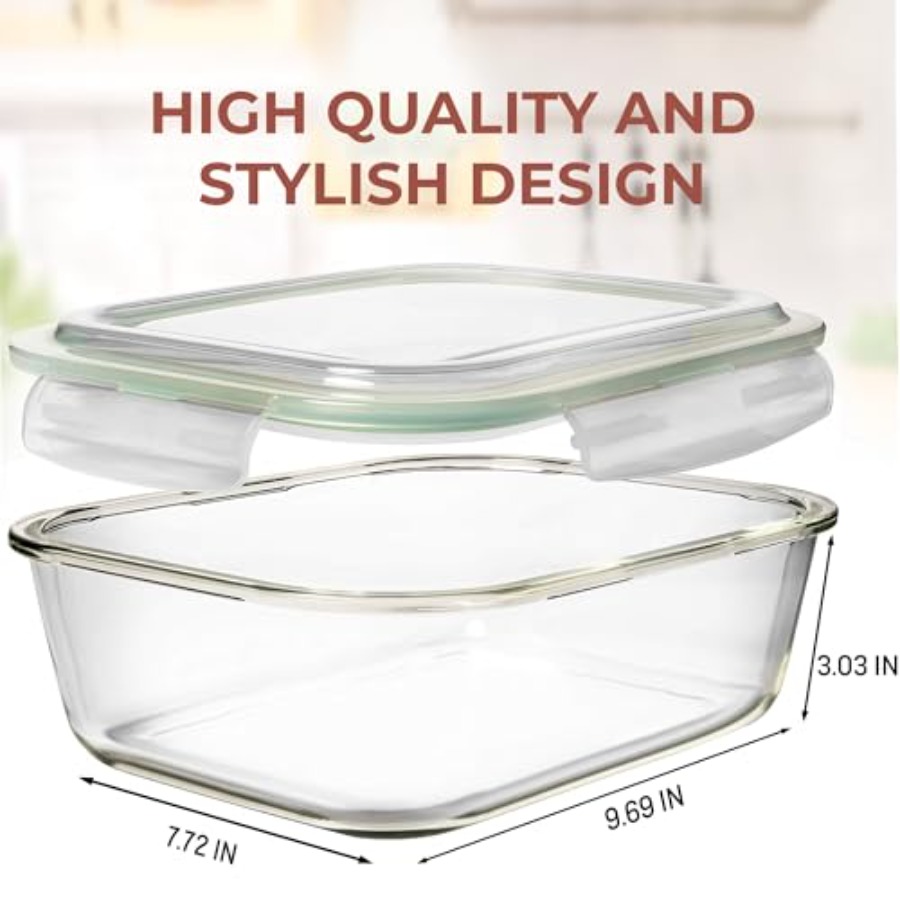 10 Cups/ 80 Oz 4 Pc Set of 2 G - Food Storage Glass Set のレビューと価格