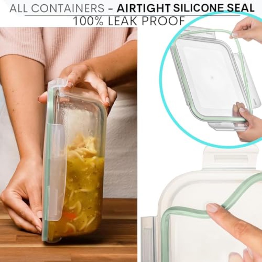 10 Cups/ 80 Oz 4 Pc Set of 2 G - Food Storage Glass Set のレビューと価格