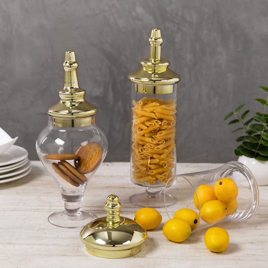 3 Piece Set Antique Clear Glas - Food Storage Glass Set のレビューと価格