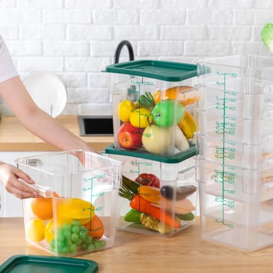 12 Pack 8 Qt Clear Polycarbona - Food Storage 12 Qt のレビューと価格