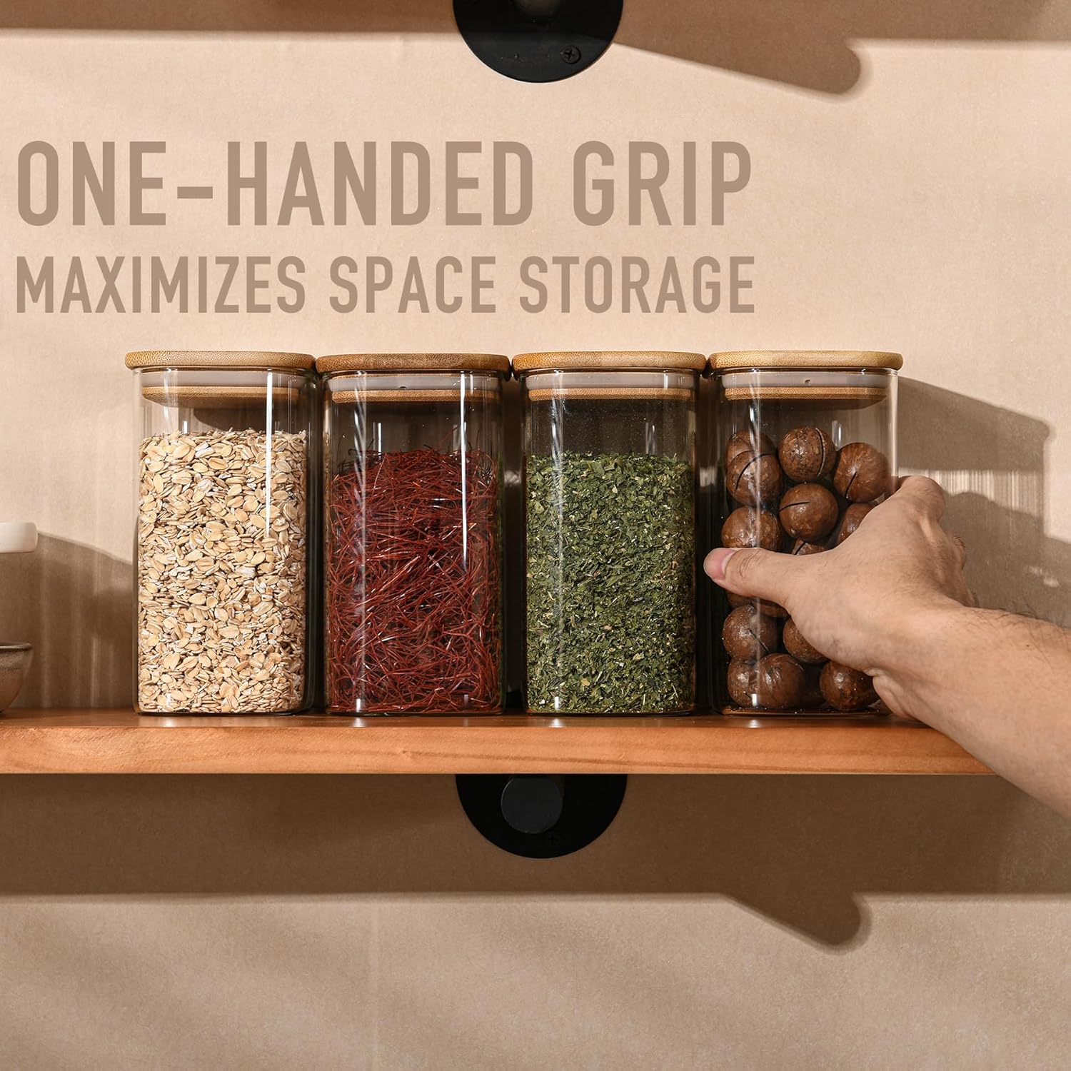 37oz Rectangle Airtight Glass  - Food Storage Jar Set のレビューと価格