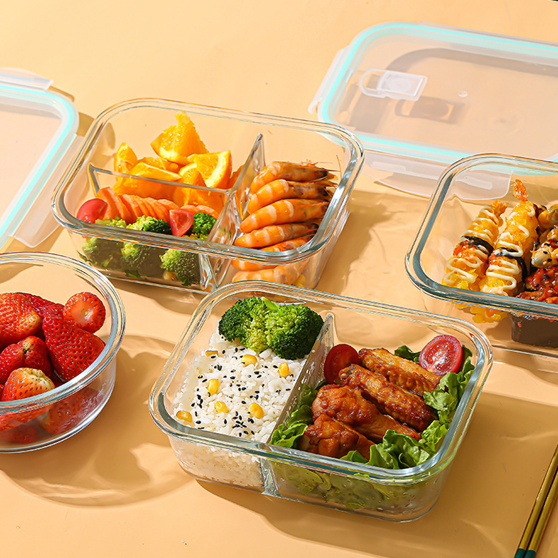 Glass Fresh-Keeping Box high B - Glass Meal Prep Container のレビューと価格