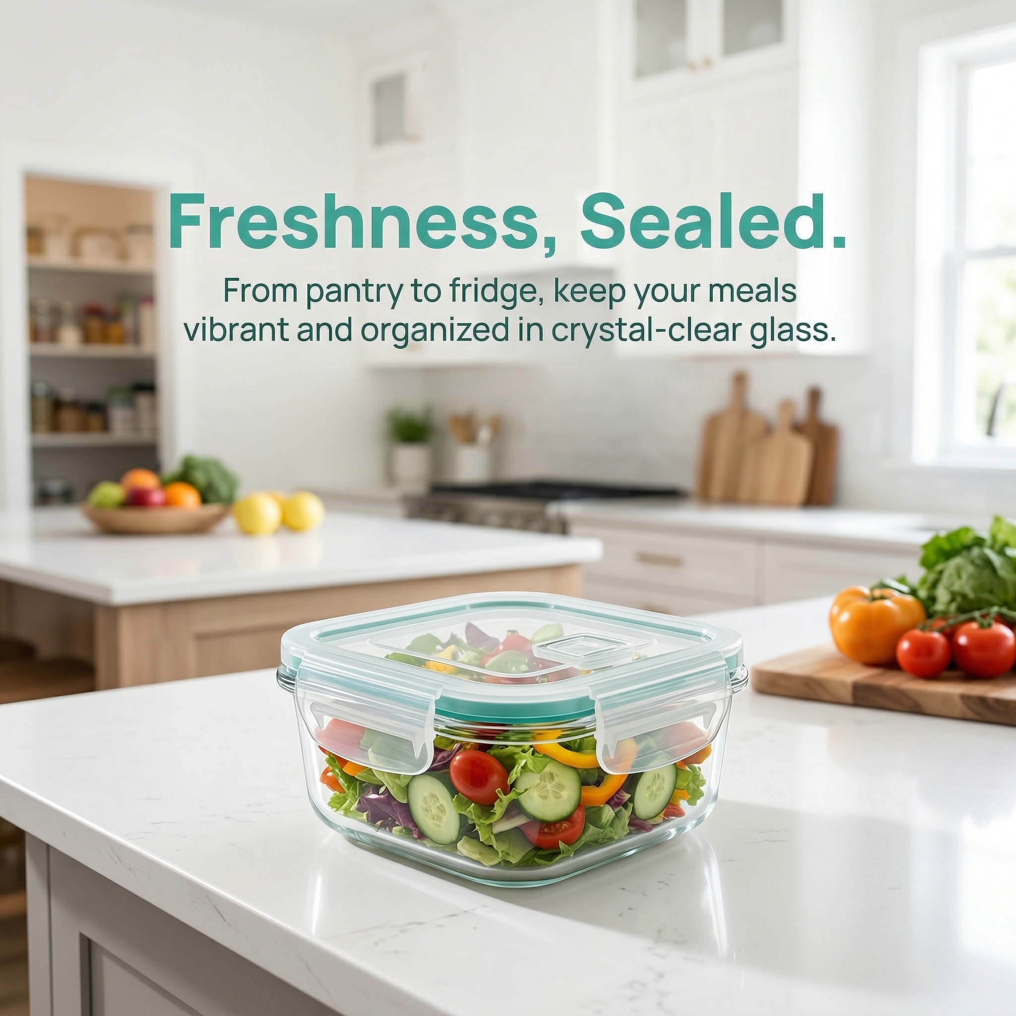A set of 8 food storage contai - Food Storage Glass Set のレビューと価格