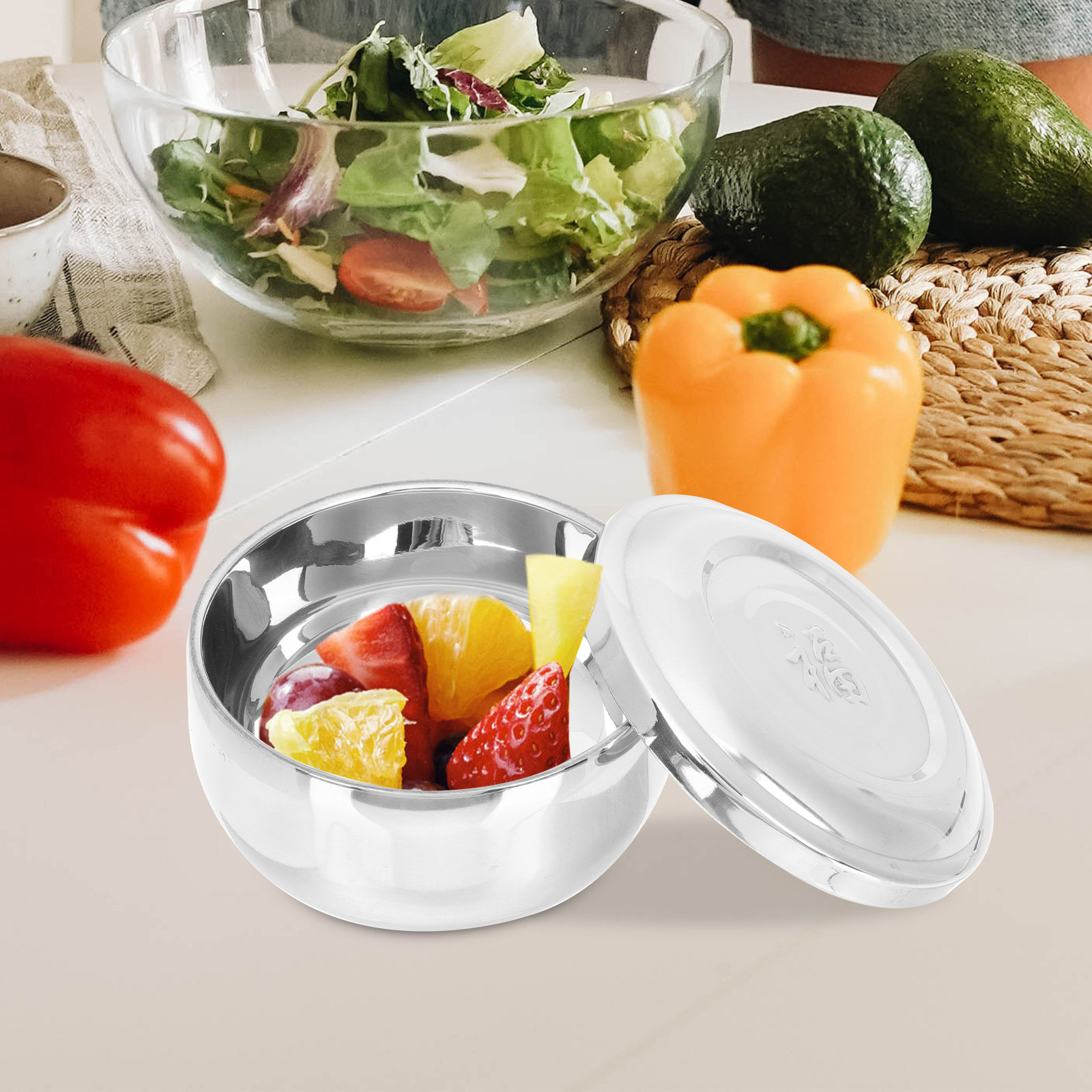 Double-Layer Stainless Steel R - Food Storage Home のレビューと価格