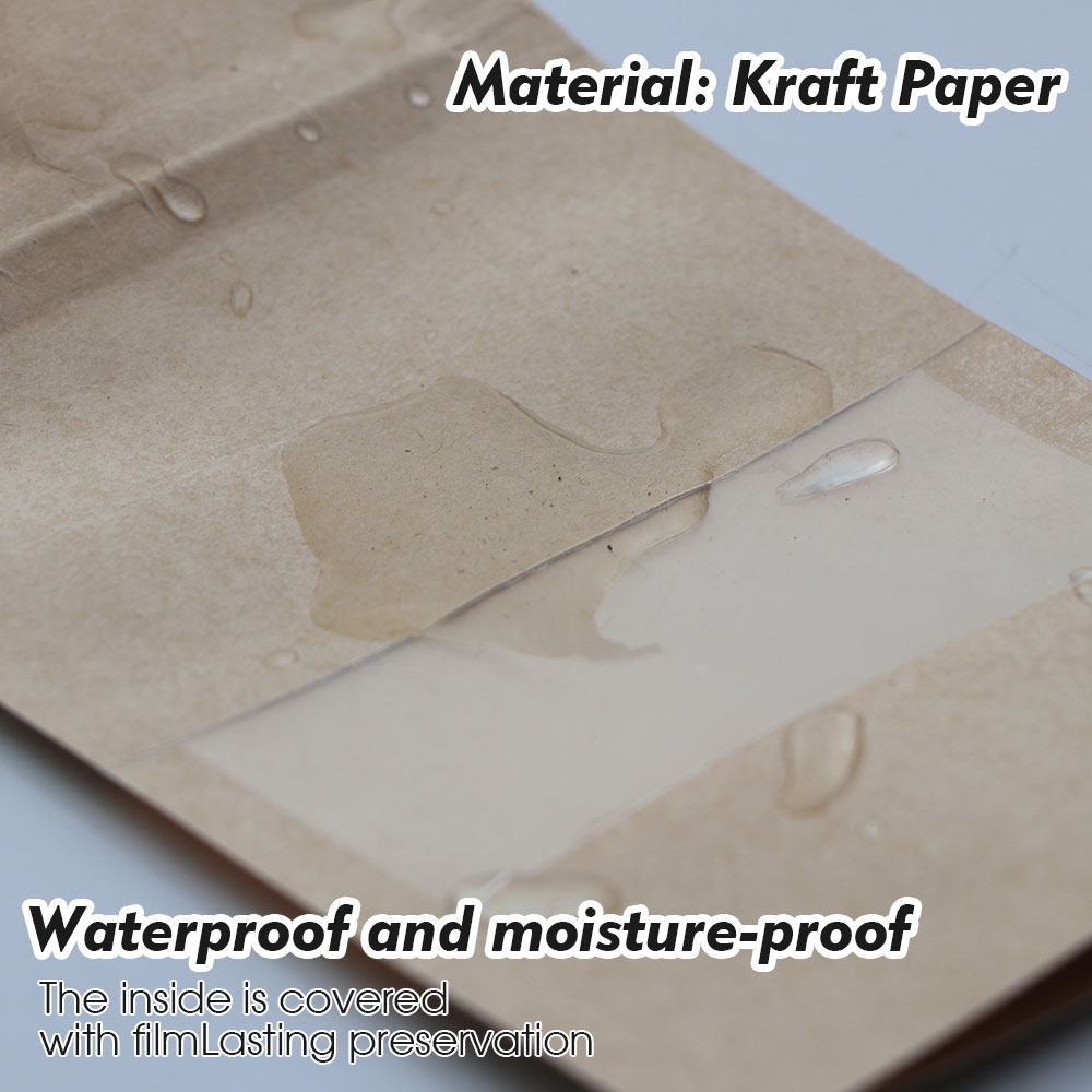 Kraft Paper Zip Lock Bags with - Food Storage Bags Zip Lock Pouch のレビューと価格